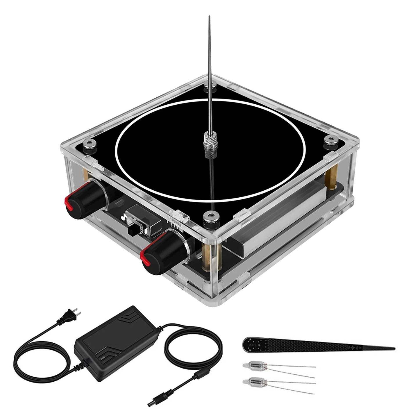 Music Tesla Coil Bluetooth/AUX Dual Mode Music Box Artificial Lightning Touchable Audio Input Bluetooth Science Experiments