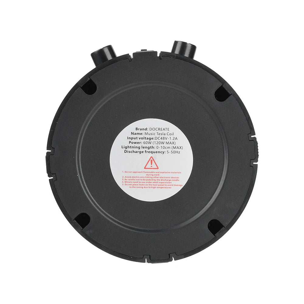 Music Tesla Coil Bluetooth Music Box Arc Generator Artificial Lightning Touchable Audio Input Bluetooth Science Experiment EU/US