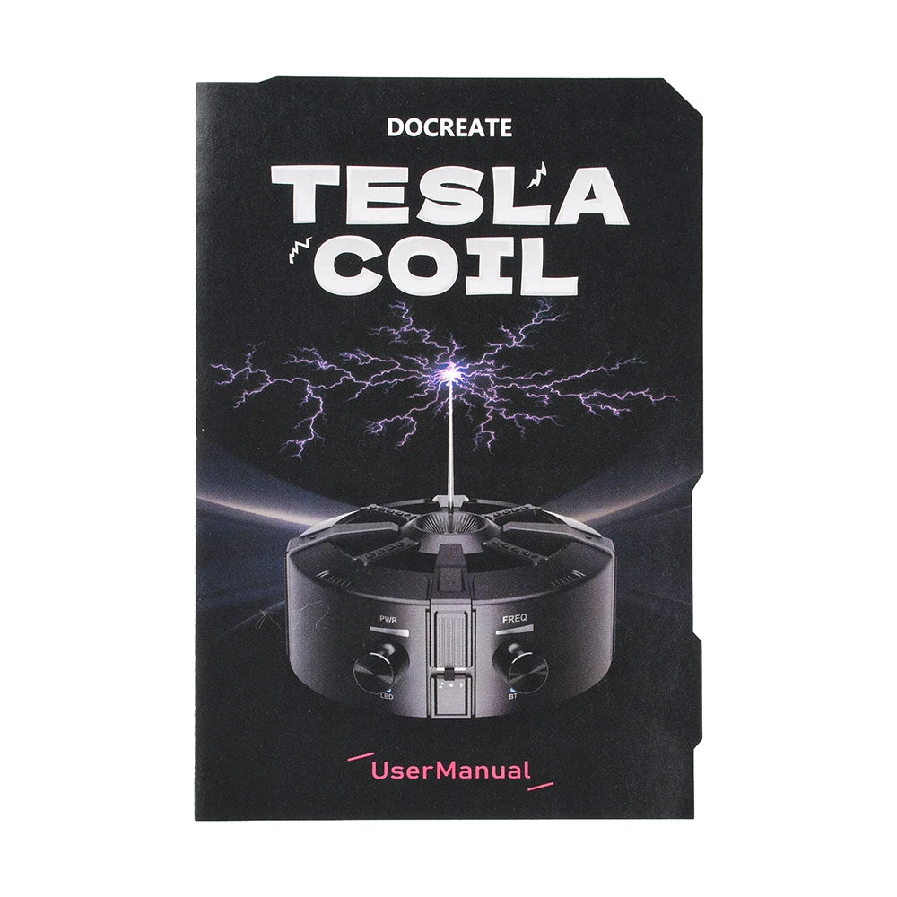 Music Tesla Coil Bluetooth Music Box Arc Generator Artificial Lightning Touchable Audio Input Bluetooth Science Experiment EU/US