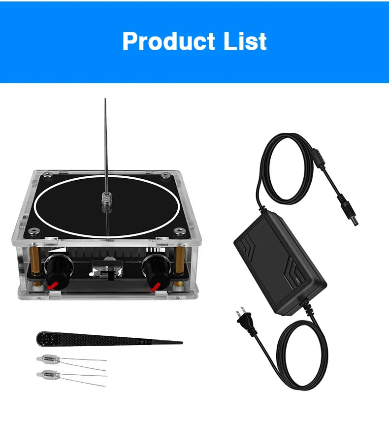 Music Tesla Coil Bluetooth/AUX Dual Mode Music Box Artificial Lightning Touchable Audio Input Bluetooth Science Experiments