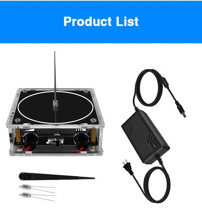 Music Tesla Coil Bluetooth/AUX Dual Mode Music Box Artificial Lightning Touchable Audio Input Bluetooth Science Experiments