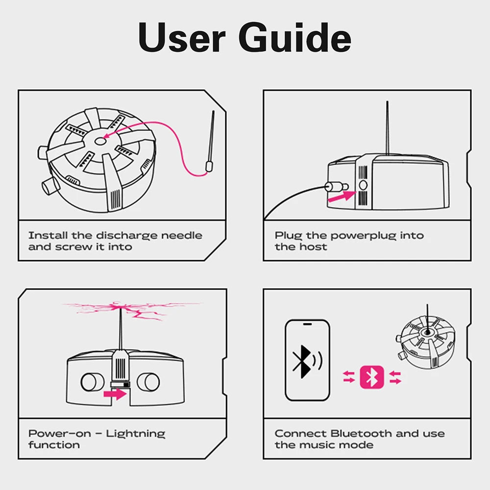 Music Tesla Coil Bluetooth Music Box Arc Generator Artificial Lightning Touchable Audio Input Bluetooth Science Experiment EU/US