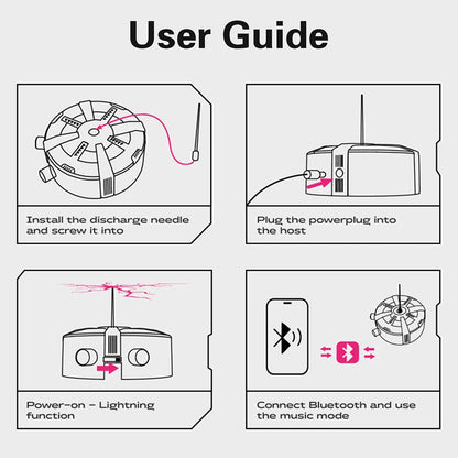 Music Tesla Coil Bluetooth Music Box Arc Generator Artificial Lightning Touchable Audio Input Bluetooth Science Experiment EU/US